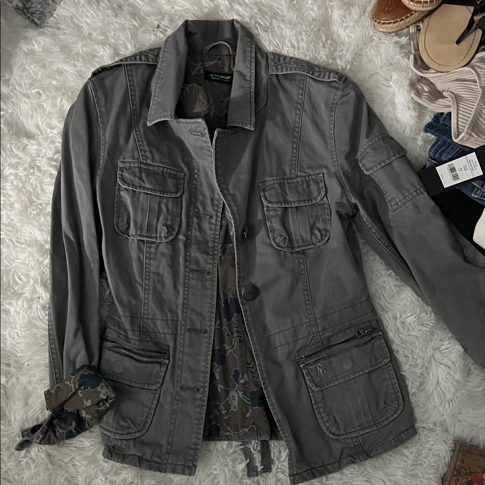 Laredo Gray Military Field Jacket